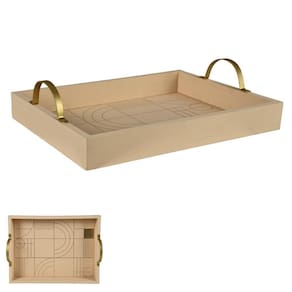 Bandeja Com Alça Em Mdf 29,8X22,8X8Cm - Florarte