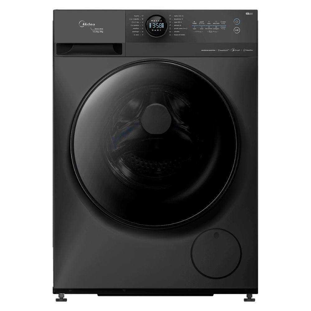 imagem-Lava e Seca Midea HealthGuard Smart 12,5kg MF200D125WB/WK Titanium com 14 Programas e Wi-Fi - 220V