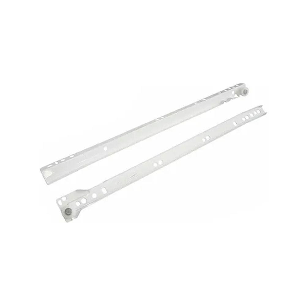 Kit Promocional C/ 4 Corrediças Metálicas Bigfer 350 Mm Epóxi Branca + 32 Pf Mad C.Ch. 4,0 X 12