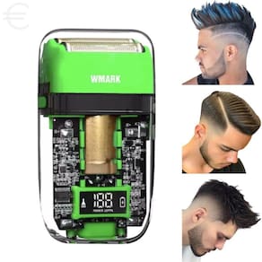 Barbeador Elétrico Shaver Wmark Ng-988 Profissional Verde