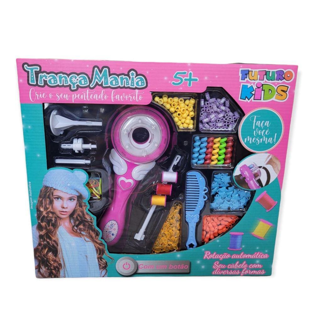 Kit Trançador De Cabelo Trança Mania Penteados Brinquedo