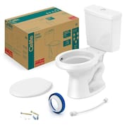 Kit Vaso Sanitário com Caixa Acoplada 6L Uni Celite Branco