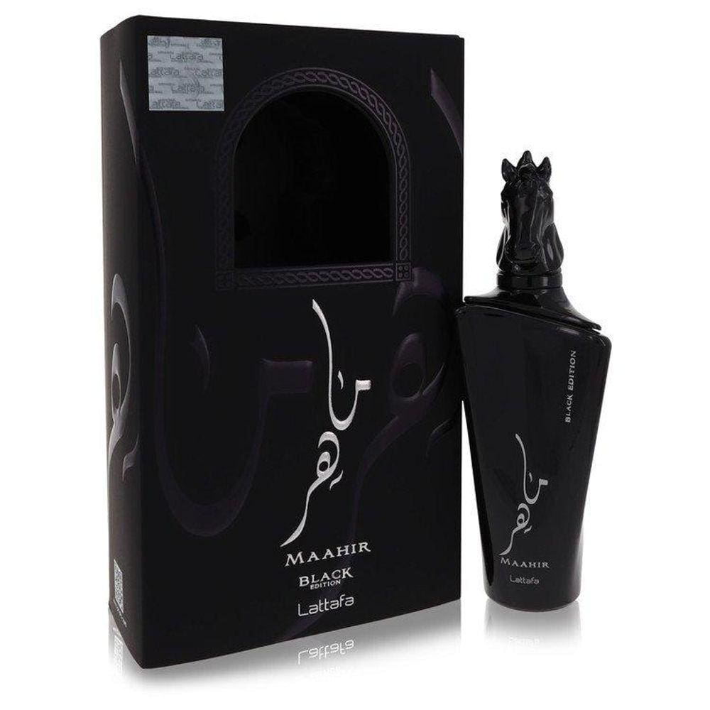 Perfume Feminino Maahir Black Edition Lattafa 100 ml Eau De Parfum
