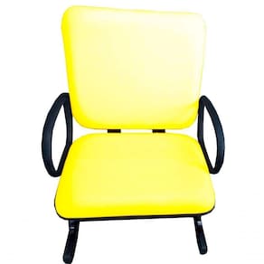 Cadeira Para Escritório Para Obesos Até 250kg Amarelo
