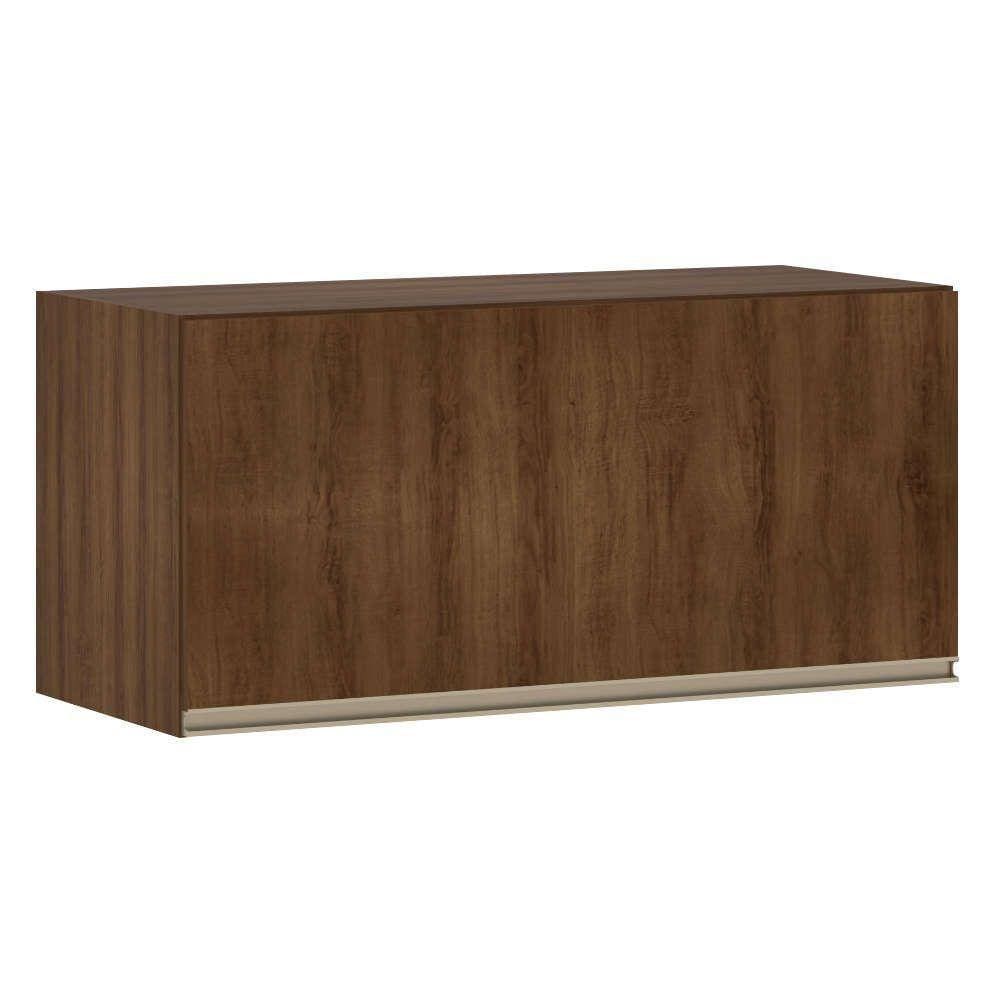 Armário Para Cozinha 80 Cm 1 Porta Dourado C/ Dourado