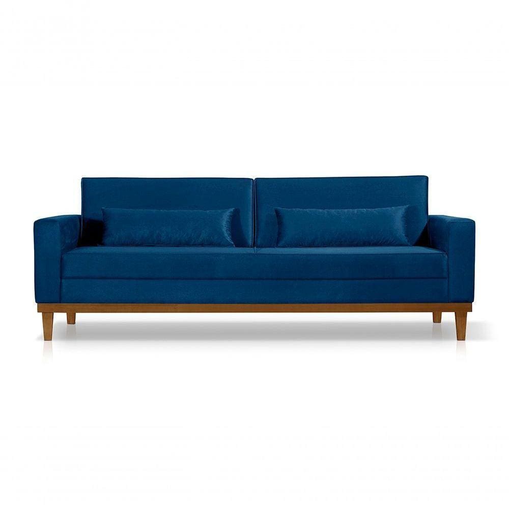 Sofá Living 2,20Mt C/2 Almofadas Azul
