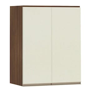 Armário Para Cozinha 60 Cm 2 Portas Dourado Com Kashmir