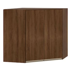 Armário Para Cozinha Canto 2 Portas Dourado C/ Dourado