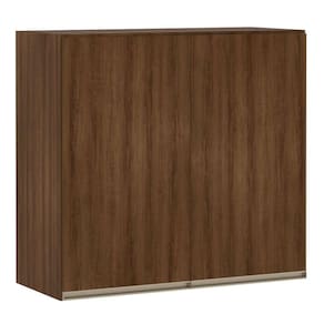 Armário Para Cozinha 80 Cm 2 Portas Dourado C/ Dourado