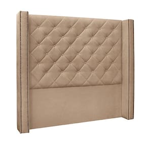 Cabeceira Casal 1,64m Loewe Suede Bege - Gran Belo
