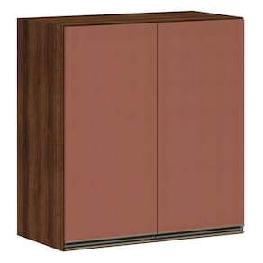 Armário Para Cozinha 70 Cm 2 Portas Dourado Com Gaia