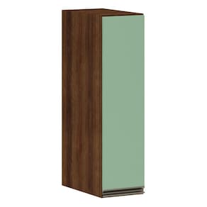 Armário Para Cozinha 20 Cm 1 Porta Dourado Com Verde