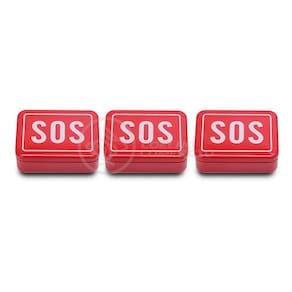 3 Mini Kits SOS Camping Tz-02 Lata de Ferramentas Compacta para Acampar Sobrevivência Selva