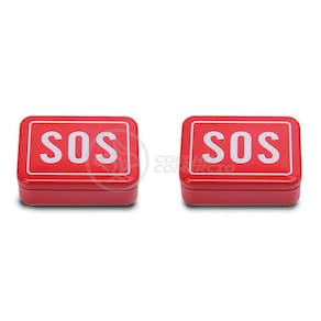 2 Mini Kits SOS Camping Tz-02 Lata de Ferramentas Compacta para Acampar Sobrevivência Selva