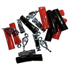 Garra De Bateria Multiuso 30 Amps - Pacote 10 Pçs Com Capas