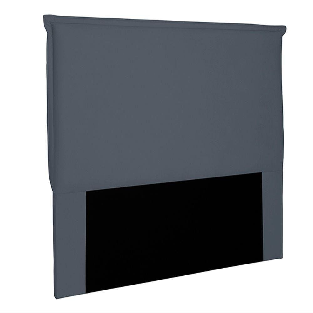 Cabeceira King Size 1,95m Trento Suede Cinza - Gran Belo