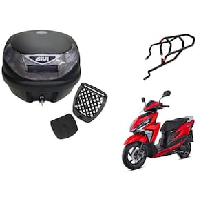 Kit Bau Givi E30Nt + Suporte Givi Sr1174 P Honda Elite 125