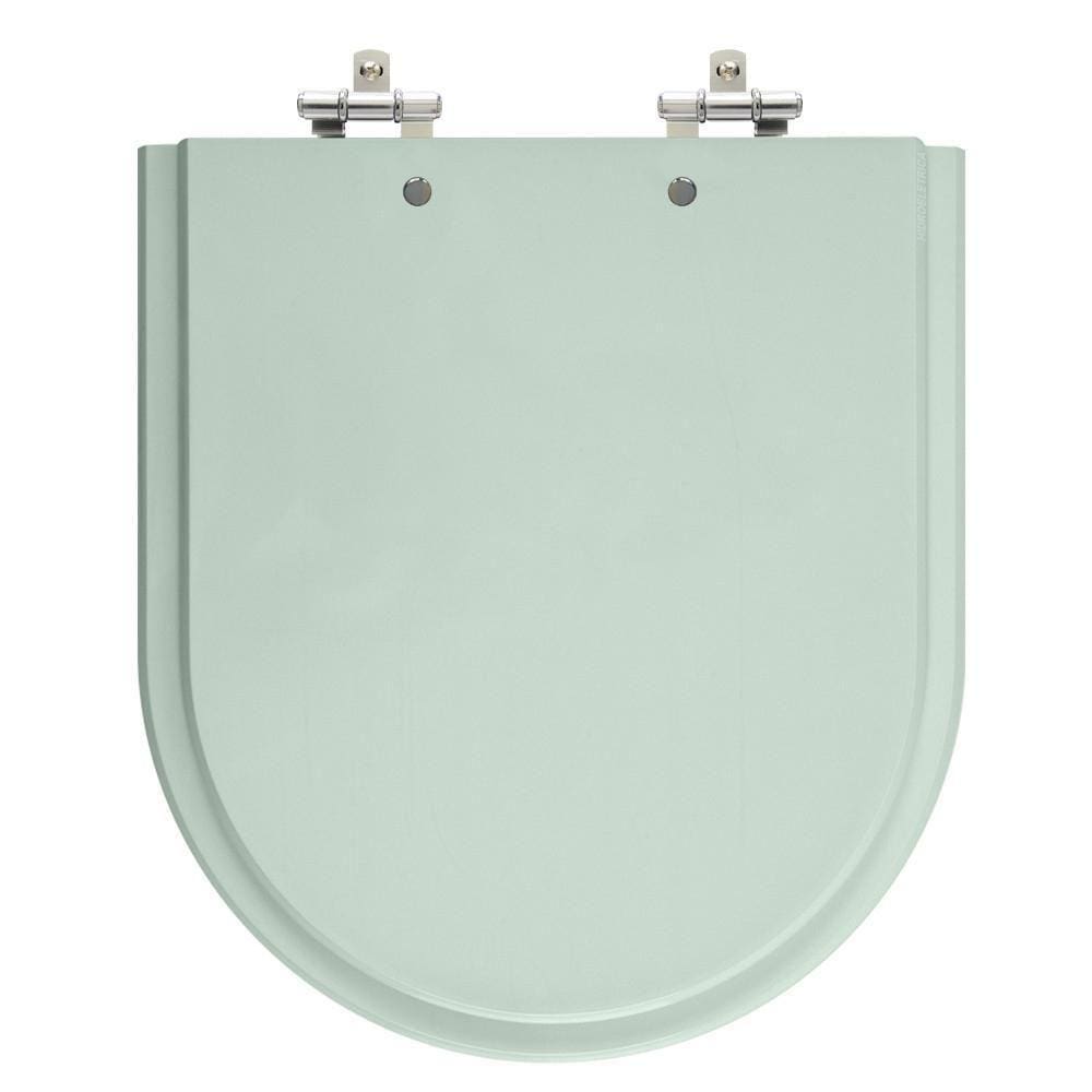 Assento Laqueado Riviera Verde Água Tampa Para Vaso Celite