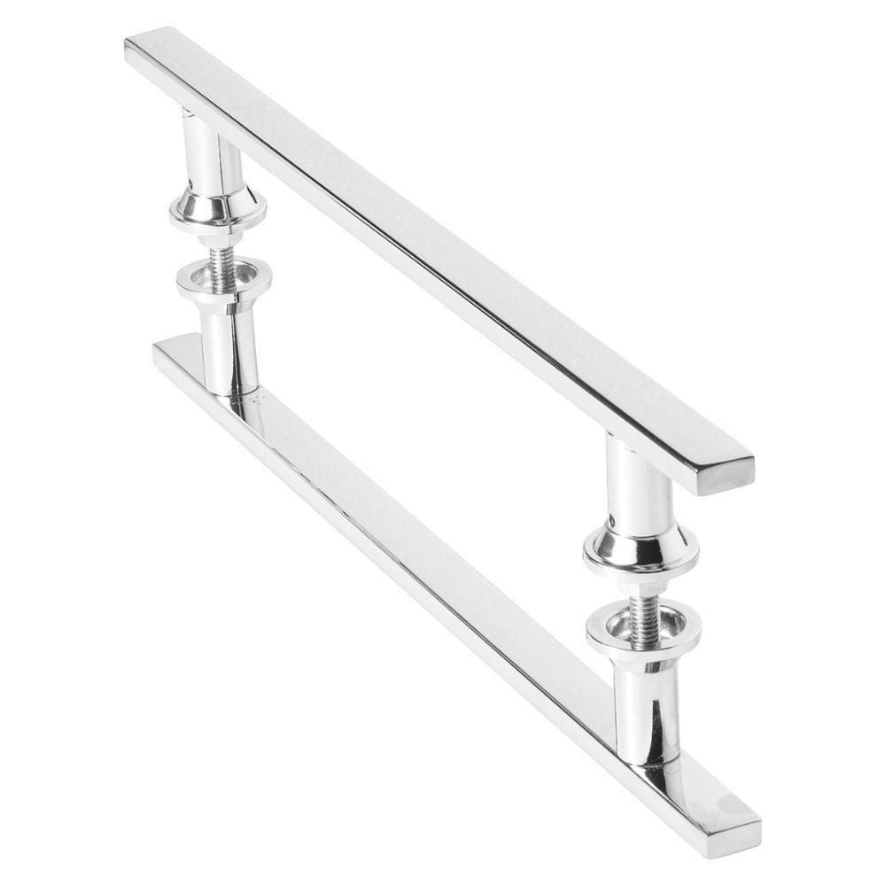 Puxador Inox Para Porta De Correr Vidro Madeira 30Cm M.S