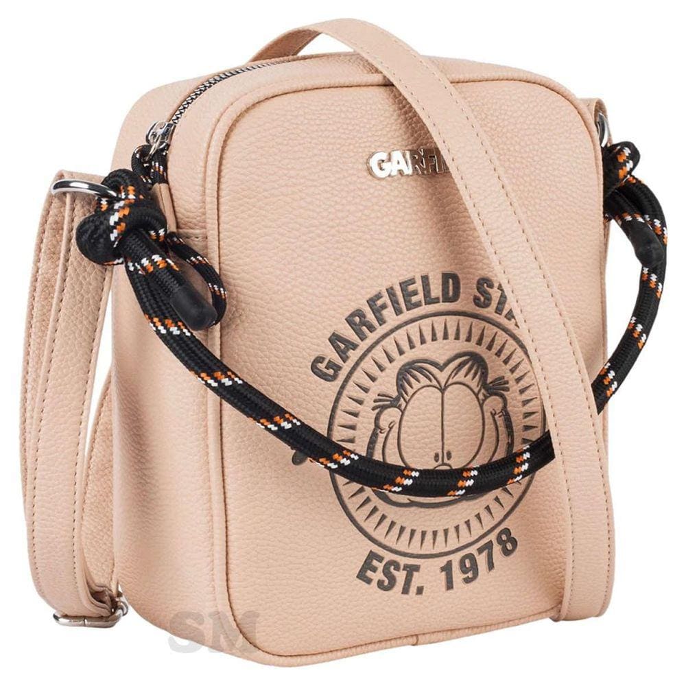 Bolsa Pequena Transversal Juvenil Casual Garfield Preta