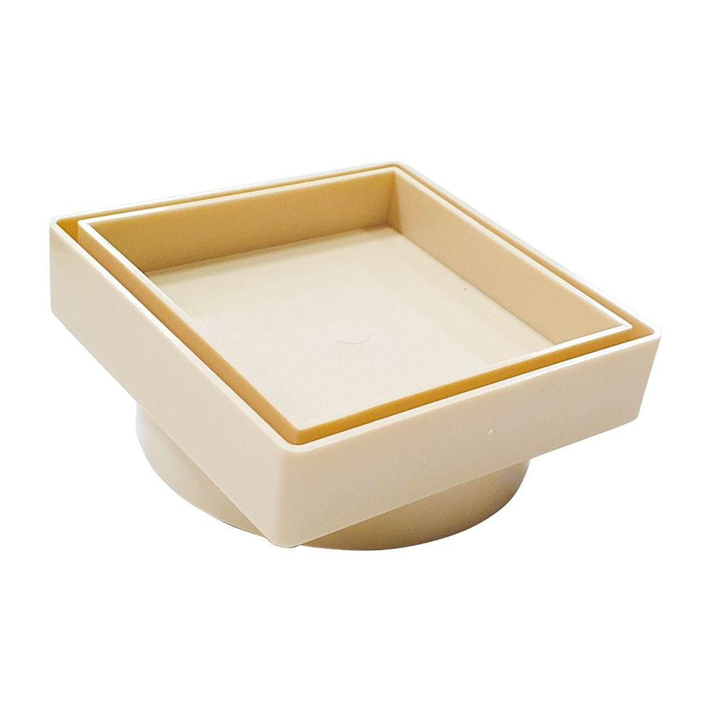 Ralo Oculto para colar piso 10x10 BEGE