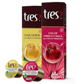 Kit Chá Hibisco + Limão Três Corações 20 Cápsulas