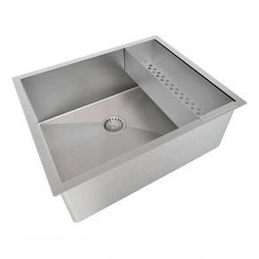 Pia Cuba C/ Escorredor 50X40 Em Aço Inox Para Cozinha Americ