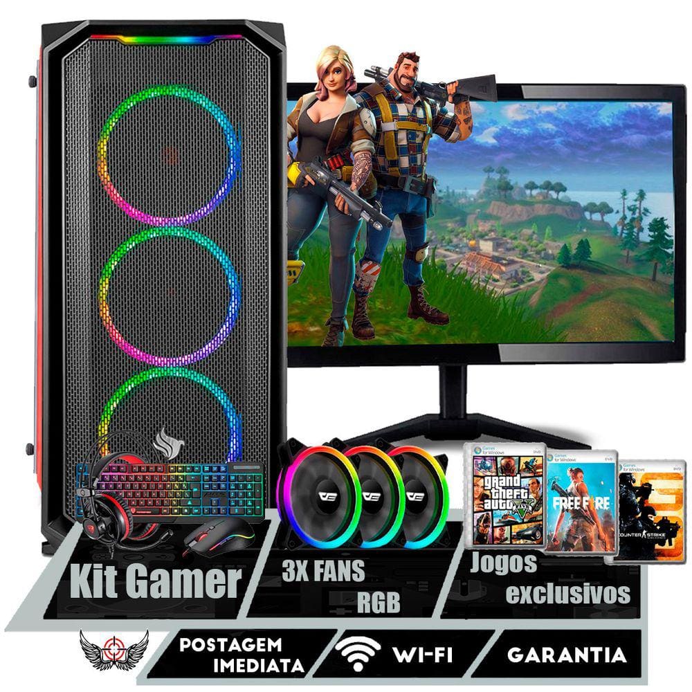 Kit gamer de pc barato  Black Friday Casas Bahia