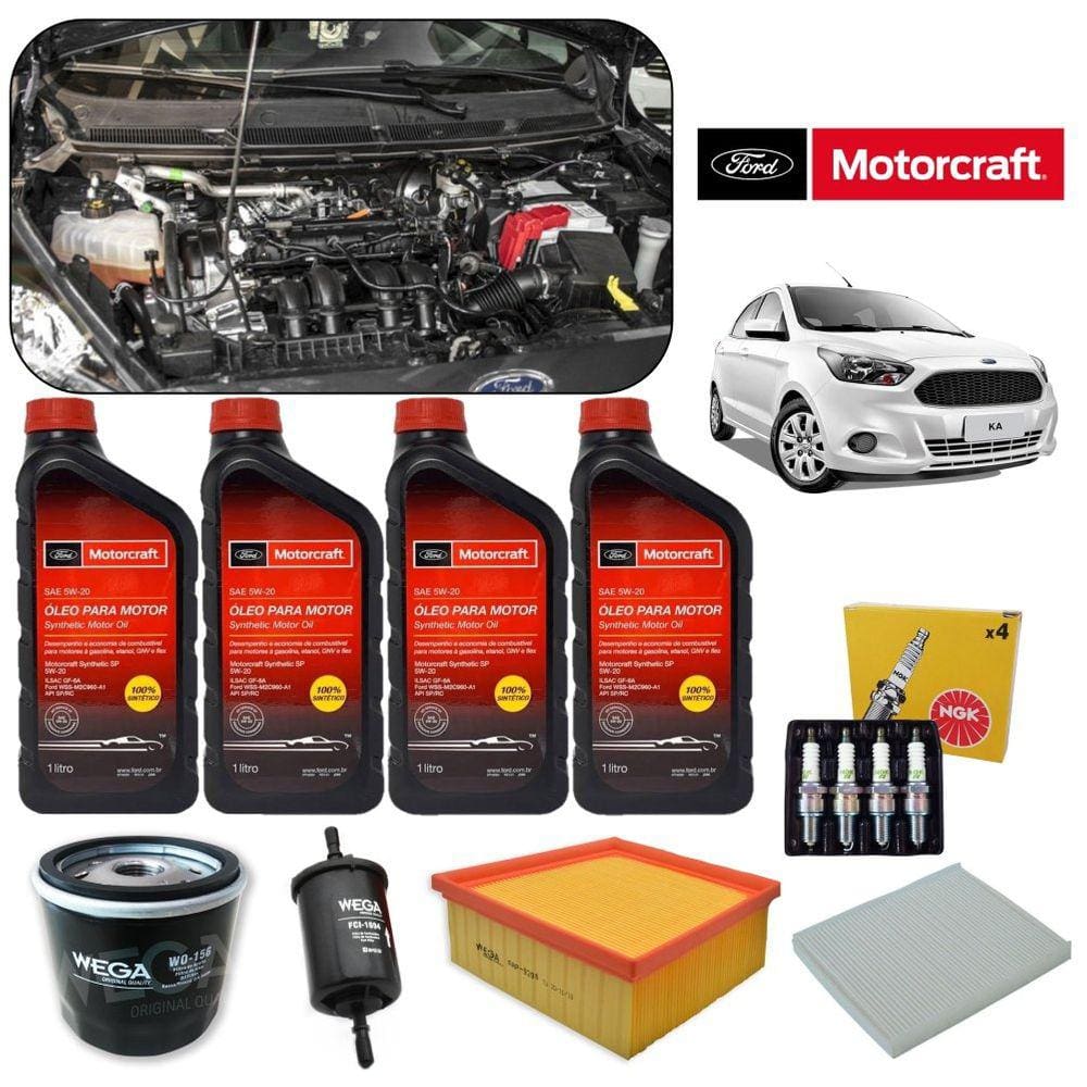 Kit Revisao Motorcraft W Sintetico Filtro Oleo Ar E Combustivel Ford