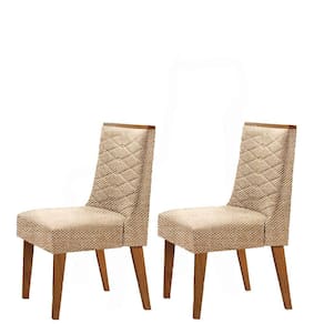 Conjunto com 2 Cadeiras Dafne Luxo Linho Rustico Rufato