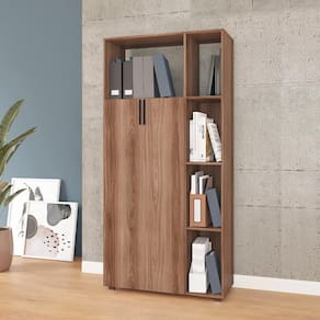 Estante 2 Portas Castanho Mdp 15mm 186,3x90x38cm BRV Móveis