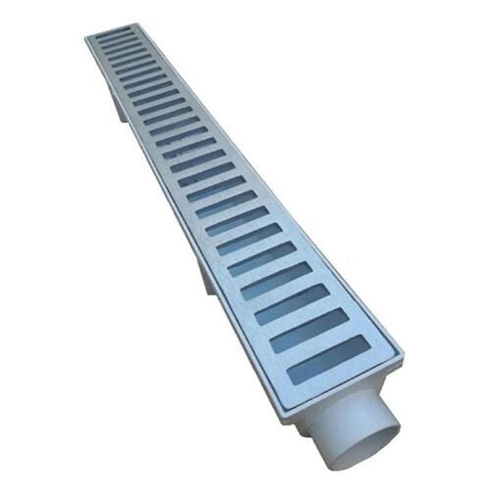 Ralo Linear Grelha de Alumínio 6x50 BRANCO