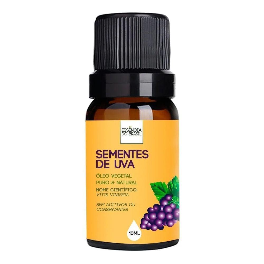Óleo Vegetal de Sementes de Uva - 10ml Puro e Natural