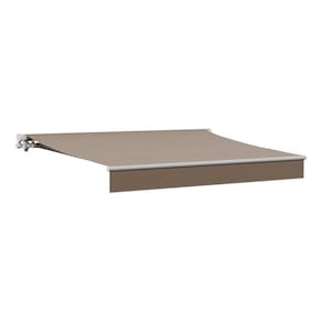 Toldo Retrátil Manual Aço E Poliéster Marrom 3x2m - Deluxe
