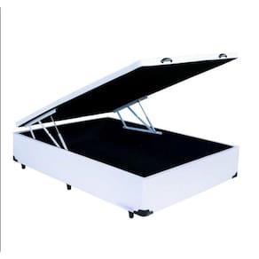 Base Box Baú Casal Corino Branco - 138x188x35
