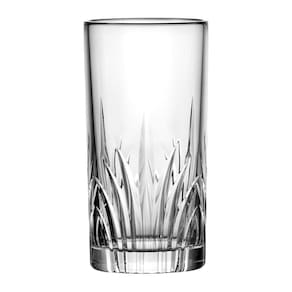 Jogo 6 Copos Altos Em Cristal Para Água, Suco, Drinks 350Ml