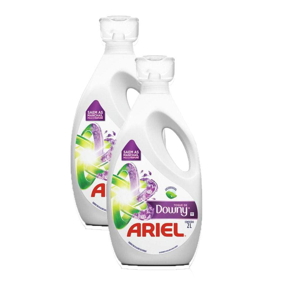 Kit 2 Sabão Líquido Ariel Toque de Downy 2L