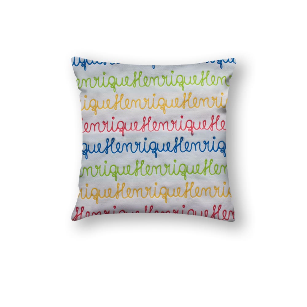 Capa Almofada Jacquard C/ Zíper 45x45cm Meu Nome