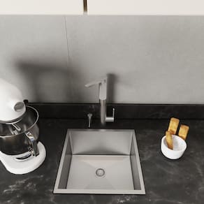 Sobrepor Na Pia Gourmet Varanda Cuba De Inox 35X35 Embutir