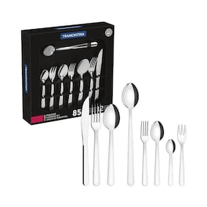 Faqueiro Tramontina Inox Com Facas Para Churrasco Malibu 85 Pç