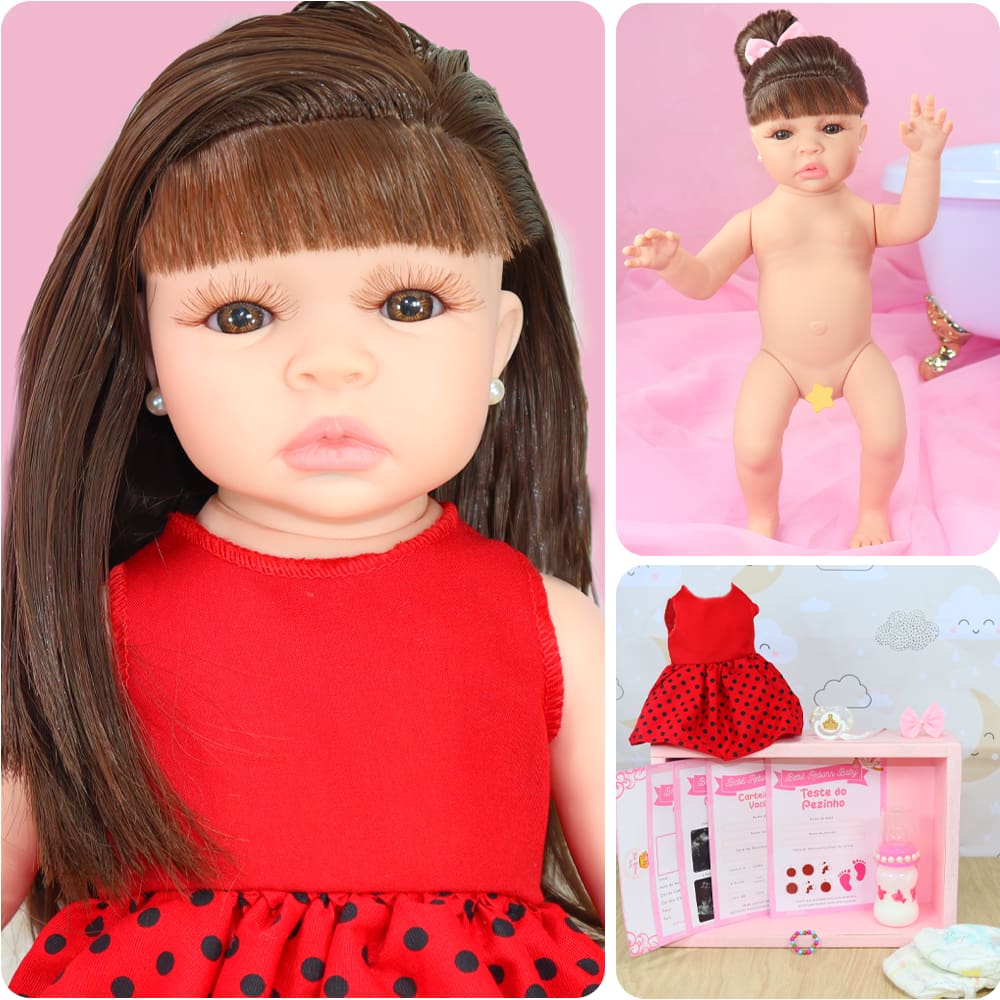 Bebe Reborn Lbc Boneca Silicone Menina Realista Victoria