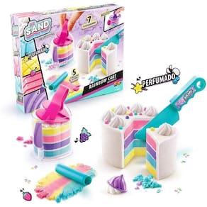 Areia Magica Perfumada Rainbow Cake So Sand Asmr Fun F0084