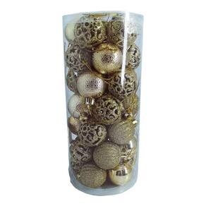 Kit Com 35 Bolas Natalina Reims 3cm - Dourado