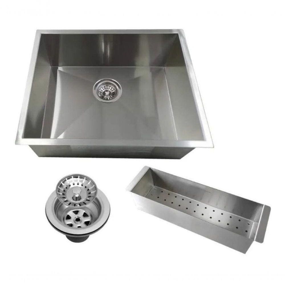 Pia Cuba Aço Inox C/ Escorredor 60X40 P/ Cozinha