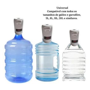 Bomba Puxar Agua Natural Garrafa, Galao 5L, 10L 15, 20L