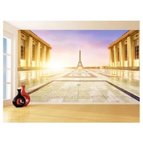 Papel De Parede Cidade Paris Torre Eiffel Sol 3,5M Ncd321