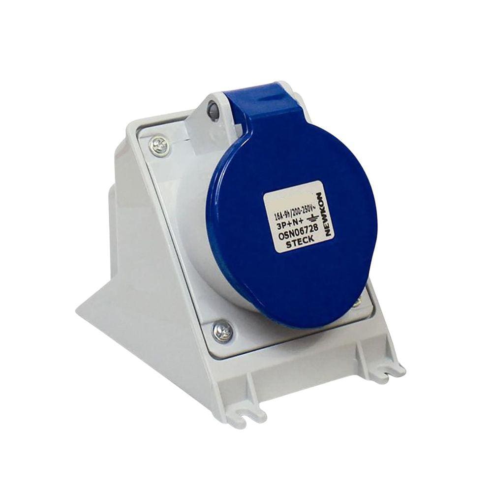 Tomada Steck Sobrepor 3P+T 32A 220V Azul N-4209