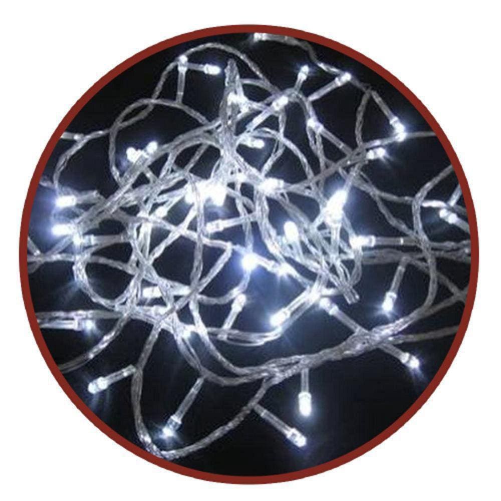 Pisca-Pisca Branco 200 Lâmpadas LED 16m 127v 60hz Botão Festa Natalina Natal Enfeite Iluminação