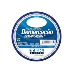 Fita Demarcacao Solo Tekbond 48Mmx15M Azul Blister