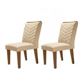 Conjunto com 2 Cadeiras Londrina Linho Rustico Rufato